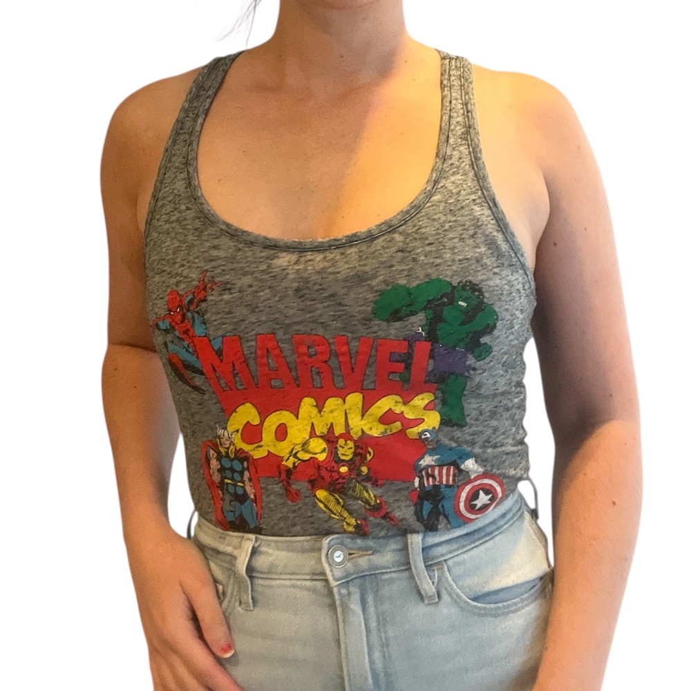 Marvel Comics Tank Top with Stripe Back | Medium - Picture 1 of 8